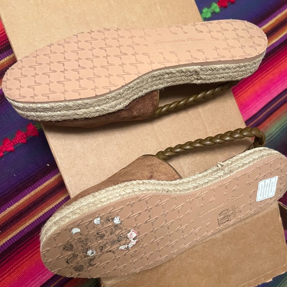 Beautiful Like-New Gianvito Rossi Espadrilles in Warm Brown Suede - Picture 5 of 5